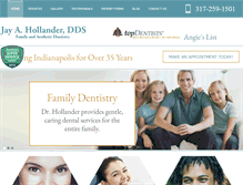 Tablet Screenshot of hollanderdentistry.com